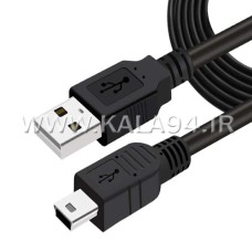 کابل 1.5 متر تبدیلی KAISER / مبدل USB M به USB mini یا دوربین / ضخیم و مقاوم / دارای شیلد و نویزگیر / تک پک شرکتی